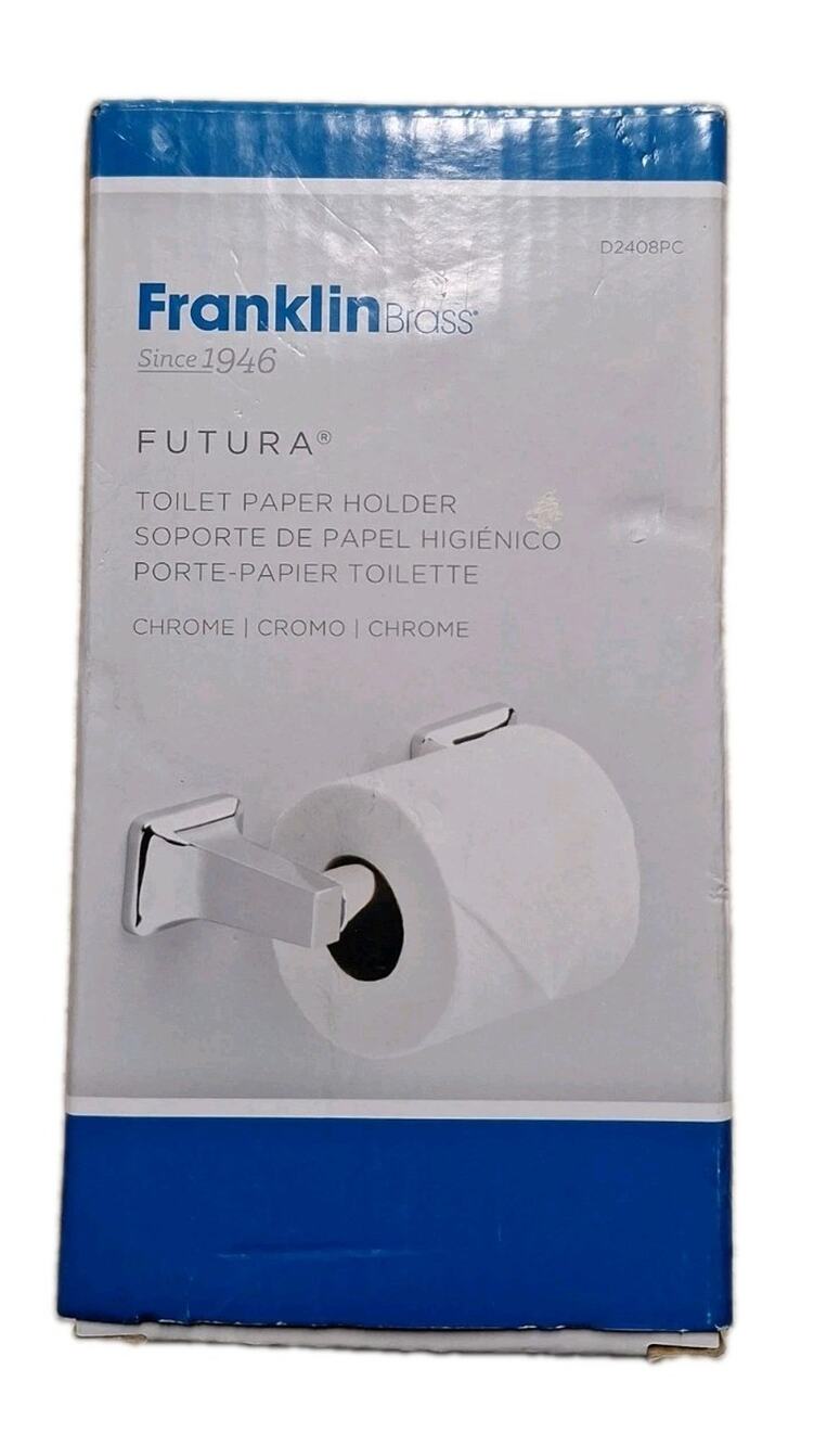 Franklin Brass Futura Toilet Paper Holder D2408PC Polished Chrome Bathroom New